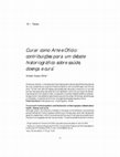 Research paper thumbnail of Curar Como Arte E ofício: Contribuições Para Um Debate Historiográfico Sobre Saúde, Doença E Cura