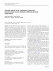 Research paper thumbnail of Thermal analysis of the combustion of charcoals from Eucalyptus dunnii obtained at different pyrolysis temperatures