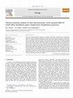 Research paper thumbnail of Thermo-economic analysis of solar thermal power cycles assisted MED-VC (multi effect distillation-vapor compression) desalination processes