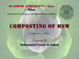 Research paper thumbnail of Composting of MSW