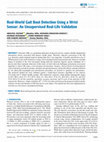 Research paper thumbnail of Real-World Gait Bout Detection Using a Wrist Sensor: An Unsupervised Real-Life Validation