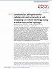 Research paper thumbnail of Construction of higher-order cellular microstructures by a self-wrapping co-culture strategy using a redox-responsive hydrogel