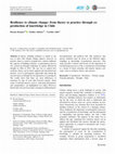 Research paper thumbnail of Resilience to climate change: from theory to practice through co-production of knowledge in Chile