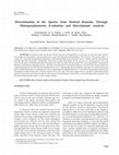 Research paper thumbnail of Determination of the Species from Skeletal Remains Through Histomorphometric Evaluation and Discriminant Analysis