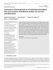 Research paper thumbnail of Assessment of heterogeneity in an individual participant data meta‐analysis of prediction models: An overview and illustration