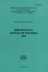 Research paper thumbnail of Bibliografia Geografii Polskiej 1995