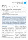 Research paper thumbnail of The Flora Diversity of Lasitae Protected Nature Forest and the Nearby Area, District of Barru, South Sulawesi