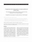 Research paper thumbnail of Imaginarios de la educación en salud pública en enfermería