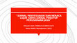 Research paper thumbnail of PPT Jurnal Penyesuaian dan Neraca Lajur serta Jurnal Penutup Perusahaan Jasa