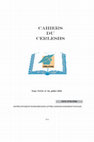 Research paper thumbnail of CAHIERS DU CERLESHS LETTRES, SCIENCES HUMAINES ET SOCIALES