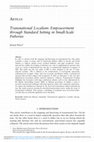 Research paper thumbnail of Transnational Localism: Empowerment through Standard Setting in Small-Scale Fisheries