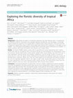 Research paper thumbnail of Exploring the floristic diversity of tropical Africa