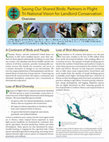 Research paper thumbnail of Saving our shared birds: the partners in flight tri-national vision for landbird conservation