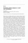 Research paper thumbnail of Rethinking political judgment: Arendt and existentialism