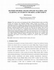 Research paper thumbnail of Blended Method: Online-Offline Teaching And Learning, On Students’ Reading Achievement