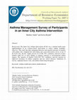 Research paper thumbnail of Asthma Management Survey of Participants in an Inner City Asthma Intervention