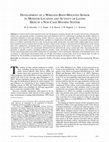 Research paper thumbnail of Development of a Wireless Body-Mounted Sensor to Monitor Location and Activity of Laying Hens in a Non-Cage Housing System