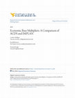 Research paper thumbnail of Economic base multipliers: a comparison of ACDS and IMPLAN