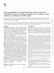 Research paper thumbnail of Fecal concentrations of bacterially derived vitamin K forms are associated with gut microbiota composition but not plasma or fecal cytokine concentrations in healthy adults