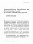 Research paper thumbnail of Internationalization, Internalization, and Intersectionality of Identity: A Critical Race Feminist Re-Images Curriculum