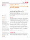 Research paper thumbnail of Inhibition of matrix metalloproteinases: a troubleshooting for dentin adhesion