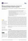 Research paper thumbnail of Physical and Mechanical Properties of Natural Leaf Fiber-Reinforced Epoxy Polyester Composites