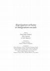 Research paper thumbnail of Ségrégation urbaine et intégration sociale