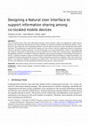 Research paper thumbnail of Designing a Natural User Interface to Support Information Sharing among Co-Located Mobile Devices