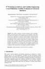 Research paper thumbnail of 4th Workshop on Software and Usability Engineering Cross-Pollination: Usability Evaluation of Advanced Interfaces