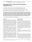 Research paper thumbnail of Mitochondrial DNA content and 4977 bp deletion in unfertilized oocytes