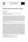 Research paper thumbnail of Infertility, assisted reproduction and rights