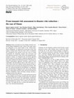 Research paper thumbnail of From tsunami risk assessment to disaster risk reduction – the case of Oman