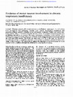 Research paper thumbnail of Evidence of motor neuron involvement in chronic respiratory insufficiency