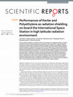 Research paper thumbnail of Performances of Kevlar and Polyethylene as radiation shielding on-board the International Space Station in high latitude radiation environment