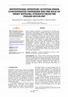 Research paper thumbnail of Institutional investors’ activism under concentrated ownership and the role of proxy advisors. Evidence from the Italian say-on-pay