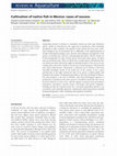 Research paper thumbnail of Cultivation of native fish in Mexico: cases of success