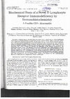 Research paper thumbnail of Biochemical basis of a novel T lymphocyte receptor immunodeficiency by immunohistochemistry. A possible CD3 gamma abnormality