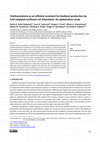 Research paper thumbnail of Triethanolamine as an efficient cosolvent for biodiesel production by CaO-catalyzed sunflower oil ethanolysis: An optimization study