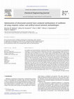 Research paper thumbnail of Optimization of ultrasound-assisted base-catalyzed methanolysis of sunflower oil using response surface and artificial neural network methodologies