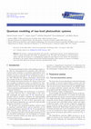 Research paper thumbnail of Quantum modeling of two-level photovoltaic systems