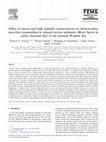 Research paper thumbnail of E¡ect of anoxia and high sulphide concentrations on heterotrophic microbial communities in reduced surface sediments (Black Spots) in sandy intertidal £ats of the German Wadden Sea