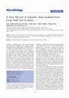 Research paper thumbnail of A New Record of Volutella ciliata Isolated from Crop Field Soil in Korea