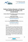 Research paper thumbnail of Políticas Públicas Basadas en Evidencia: una revisión del concepto y sus características