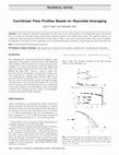 Research paper thumbnail of Curvilinear flow profiles based on reynolds averaging