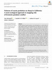 Research paper thumbnail of Patterns of coyote predation on sheep in California: A socio-ecological approach to mapping risk of livestock-predator conflict