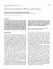 Research paper thumbnail of Control of dorsoventral pattern in the chick paraxial mesoderm