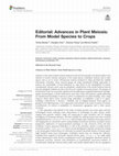 Research paper thumbnail of Editorial: Advances in Plant Meiosis: From Model Species to Crops