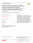 Research paper thumbnail of Analyse d’une dynamique de coopétition conflictuelle : l’affaire du classement 2006 des vins de l’AOC Saint-Émilion