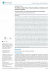 Research paper thumbnail of The Effect of Heel Lifts on Postural Stability in Individuals with Parkinson’s Disease