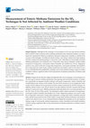 Research paper thumbnail of Measurement of Enteric Methane Emissions by the SF6 Technique Is Not Affected by Ambient Weather Conditions